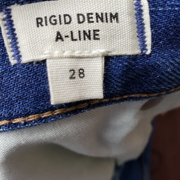 MADEWELL Denim-A-Line Polka Dot Micro and Ultra Mini Denim Skirt - Picture 10 of 11